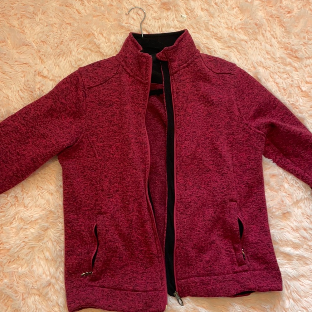 Warm pink fleece lined polar king jacket